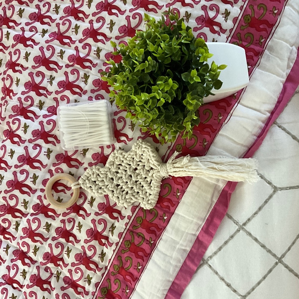 bundle of 3: artificial plant, tree macrame, and ear cleaners :)